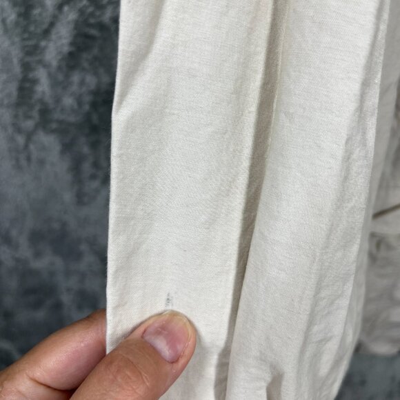 VTG J.Crew Oarsman Field Jacket Medium Beige Hooded Cotton Nylon Utility - Picture 9 of 11